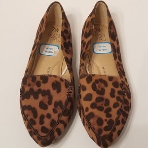 Time and Tru Animal Print Leopard Flats Size 7W